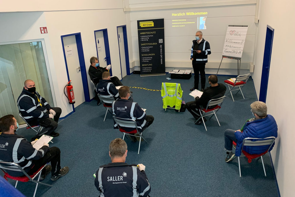 Mitarbeiterunterweisung CoVID 19 Arbeitssicherheit